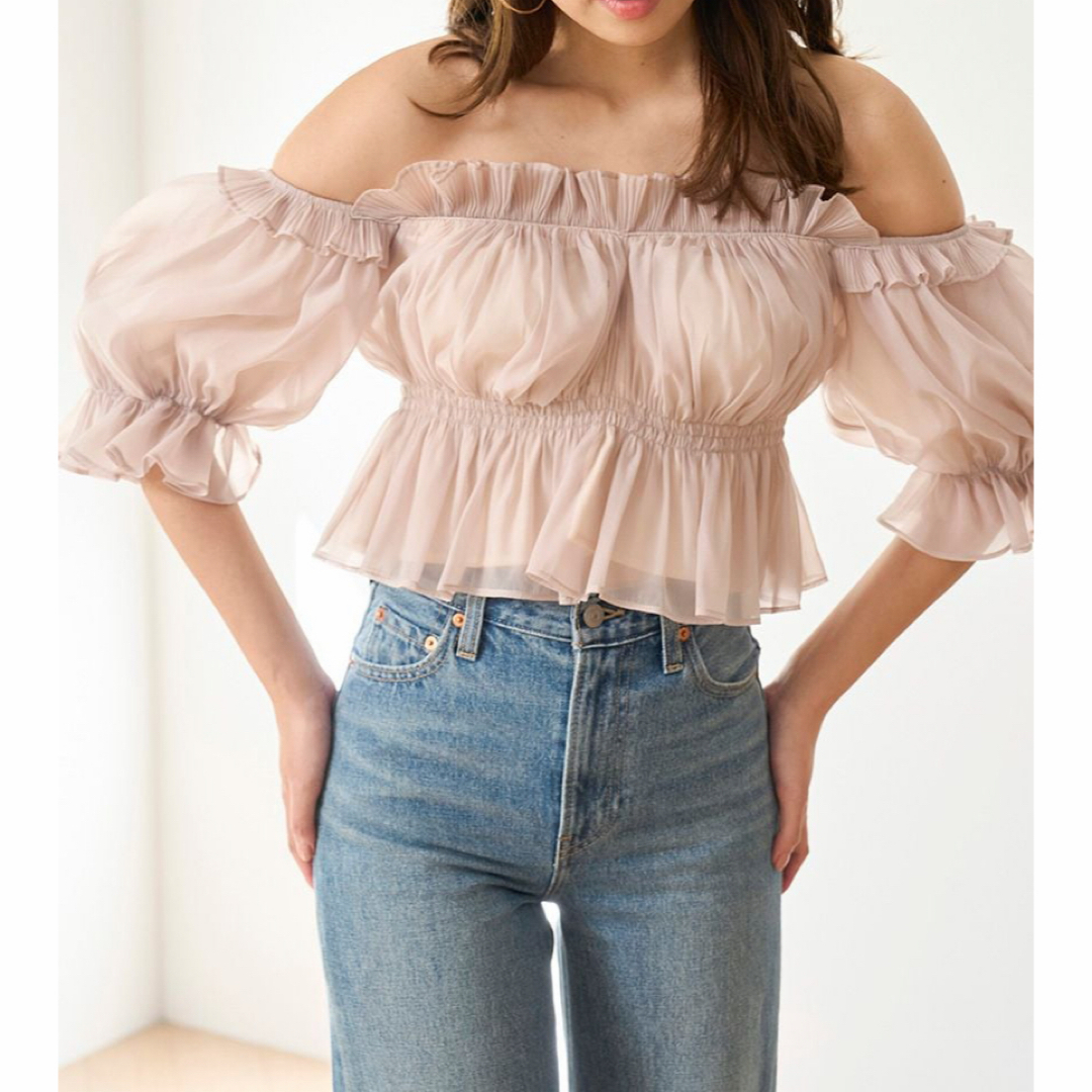 SNIDEL - 【新品タグ付き】SNIDEL スナイデル ギャザーオフショル