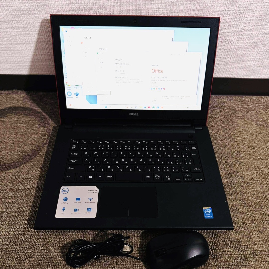 DELL - S222 DellノートパソコンWEBカメラSSD高速Windows11オフィスの