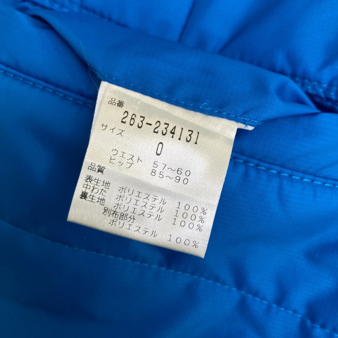 サイズ：0 JACK BUNNY ジャックバニー インナー付 中綿スカート ブルー