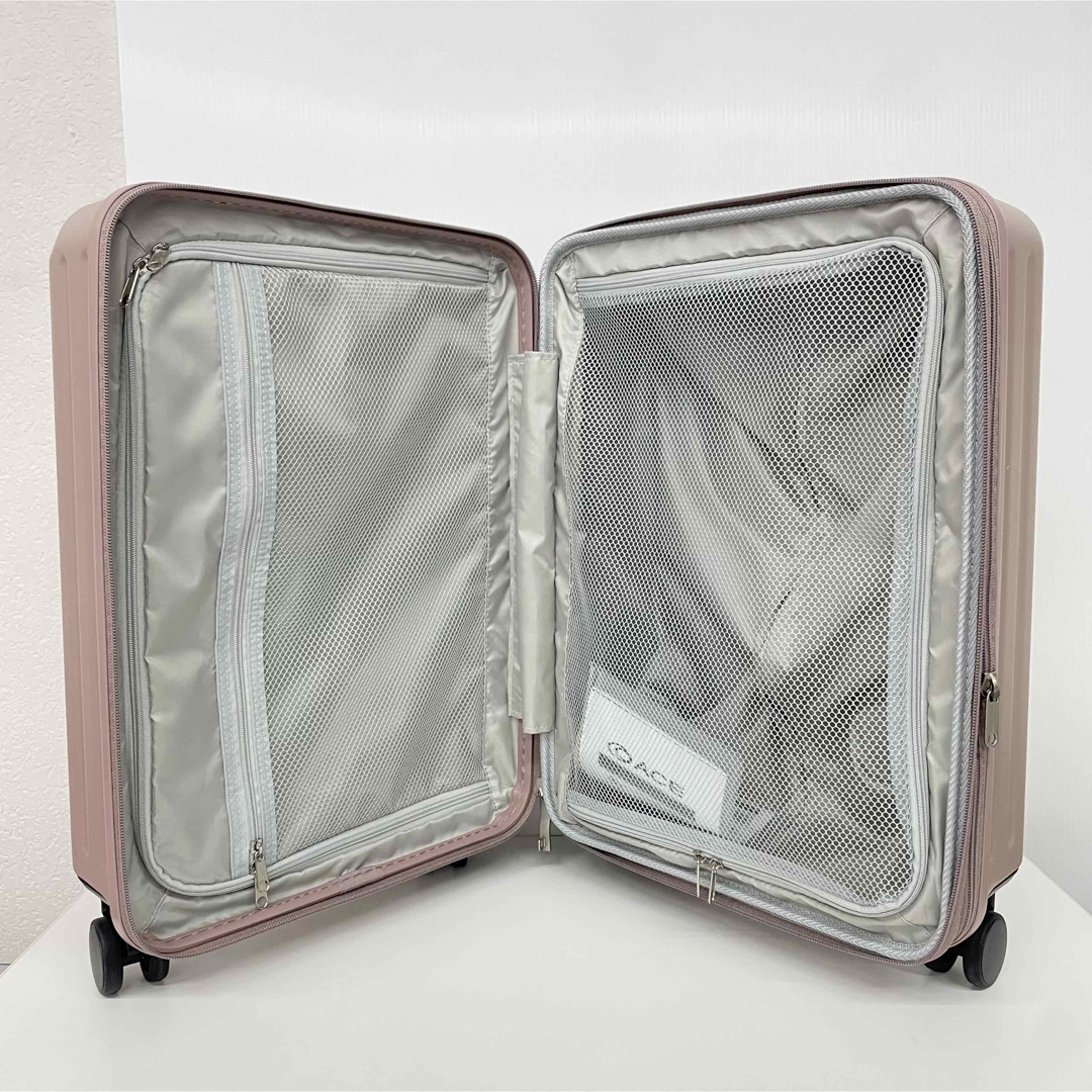 ace. - ACE EXACT スーツケース 機内持込可 37/44L TASロック ピンクの