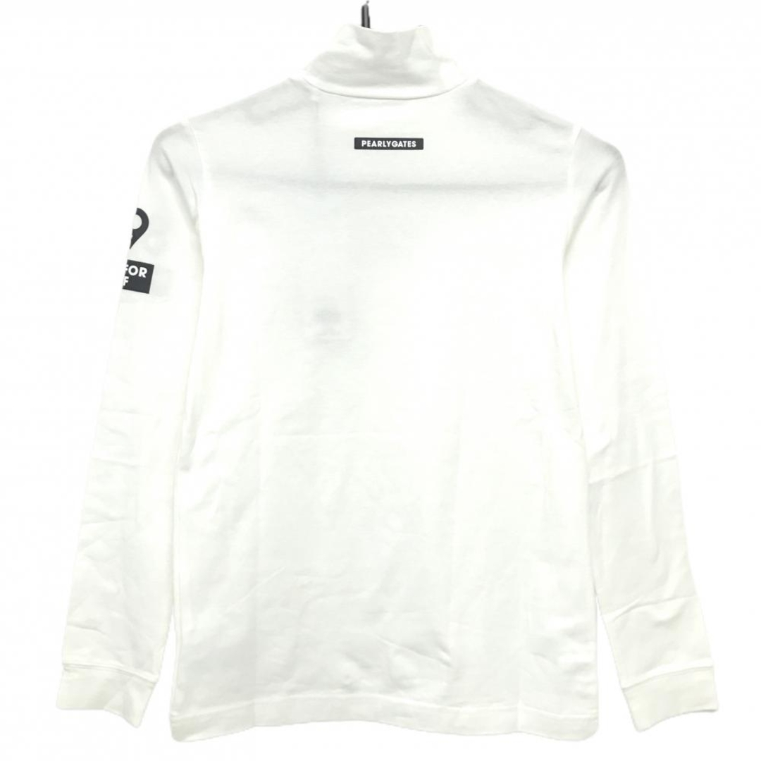 PEARLY GATES - 【新品】パーリーゲイツ 長袖ハイネックシャツ 白×黒