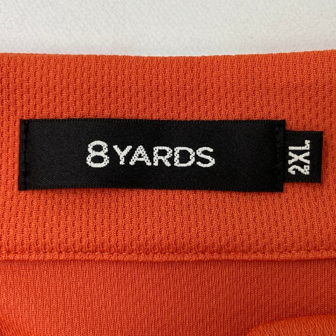 サイズ：2XL 8YARDS ハチヤーズ 半袖Tシャツ オレンジ系 [240101607207