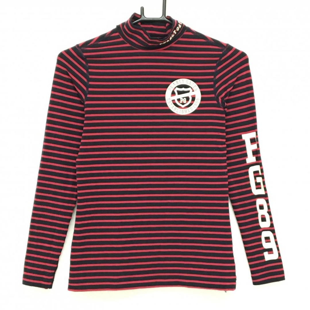 PEARLY GATES - パーリーゲイツ ハイネックインナーシャツ 黒×レッド