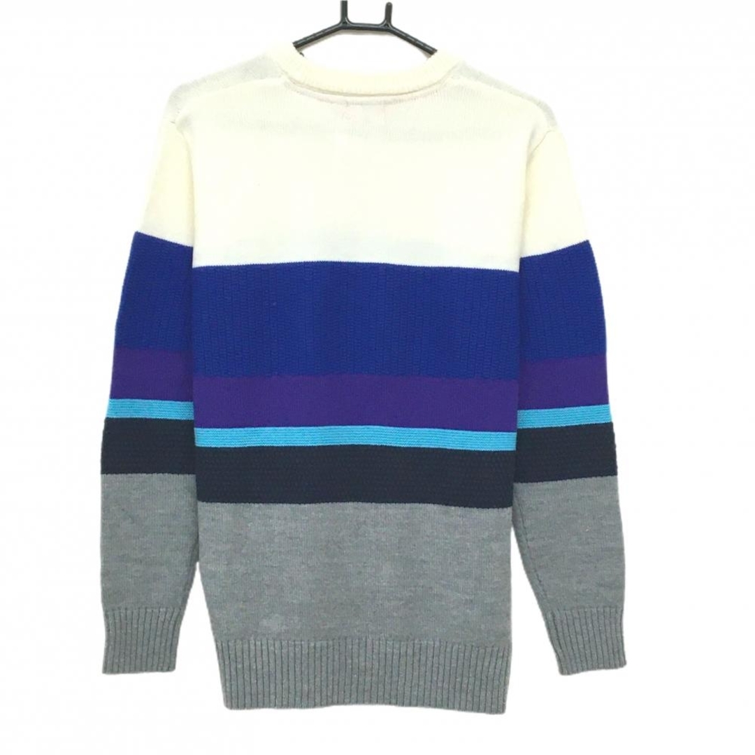 New Balance - 【美品】ニューバランスゴルフ セーター グレー×ブルー