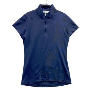 サイズ：S DESCENTE GOLF デサントゴルフ ハーフジップ 半袖Tシャツ