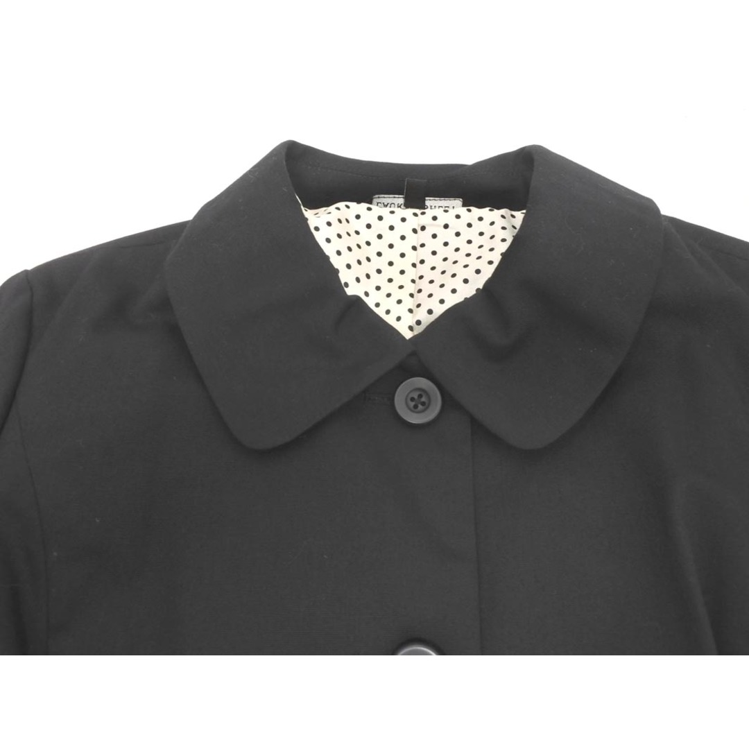 LAURA ASHLEY ローラ アシュレイ ステンカラー コート size13/黒