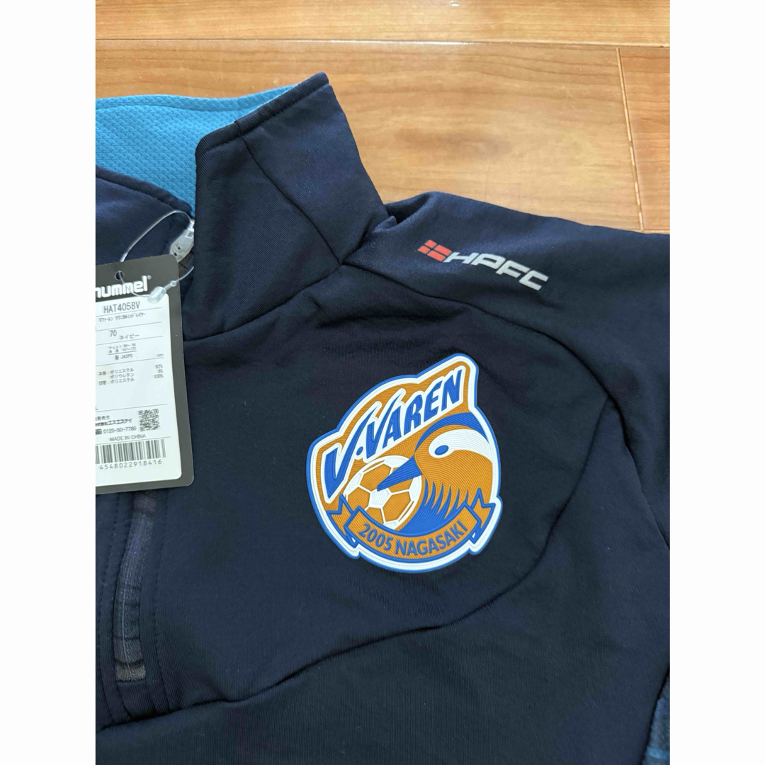 新品hummel V・ファーレン長崎 ハーフジップウェア Mサイズ ネイビー