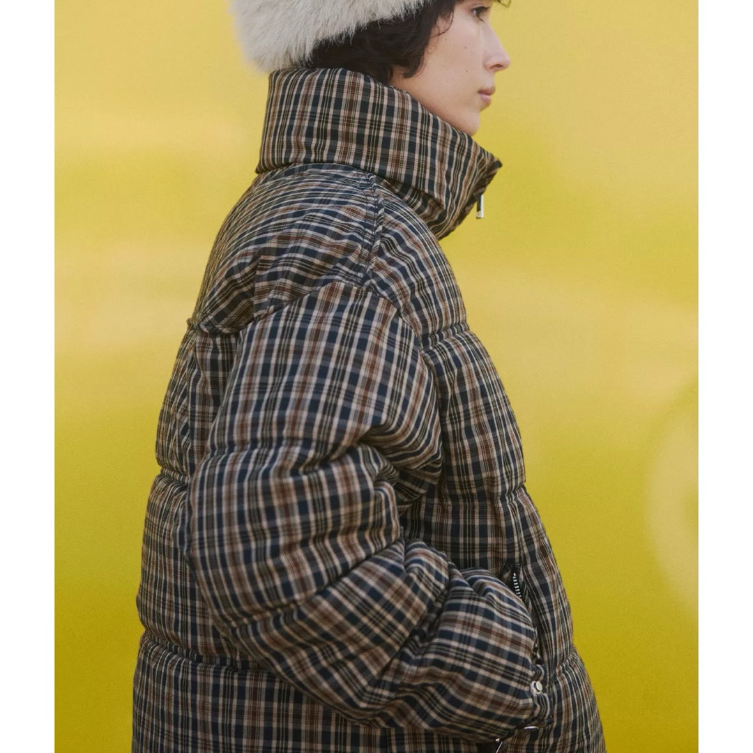 ZARA - タグ付き新品☆ZARAのチェック柄キルティングアノラック☆S