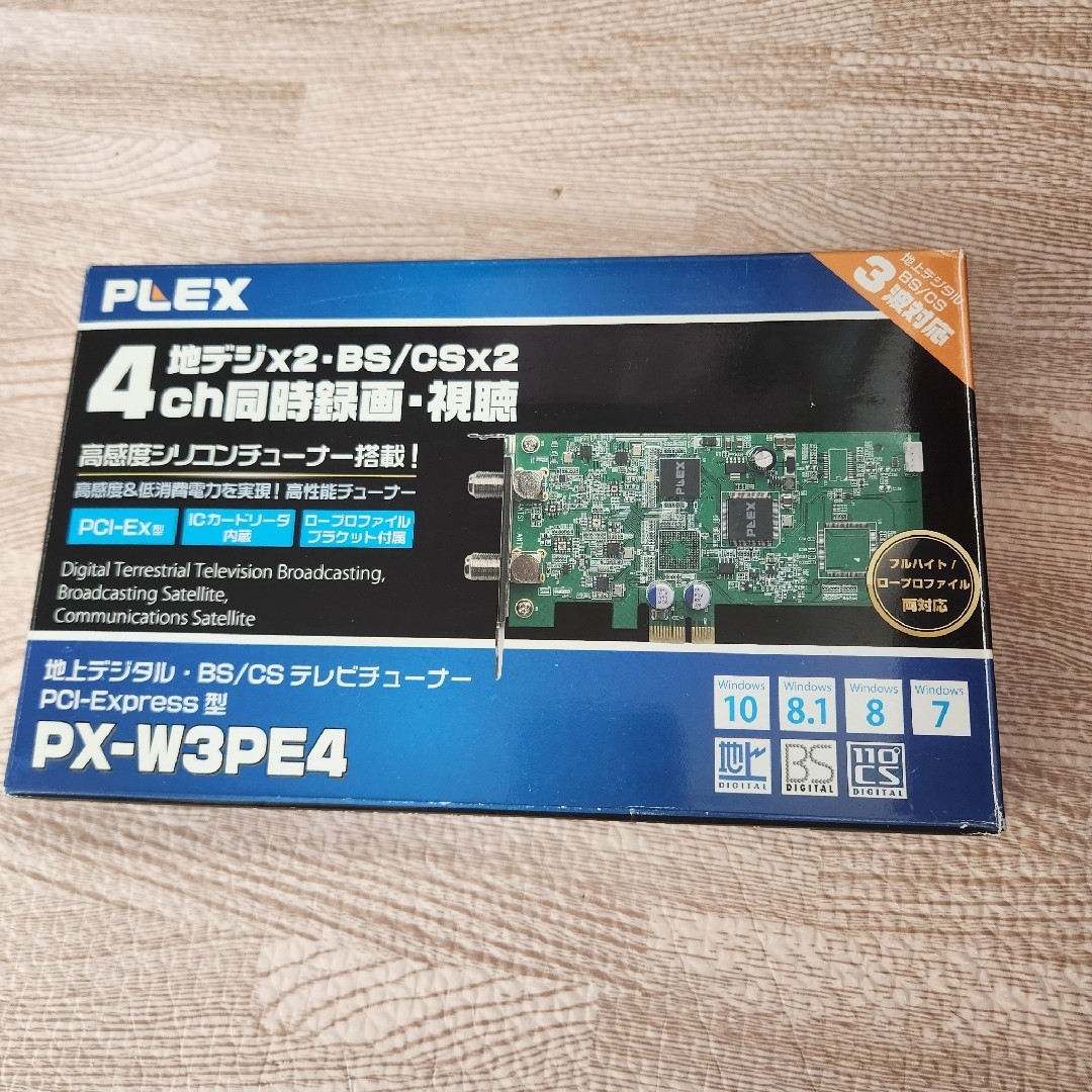 PLEX - PLEX PX-W3PE4 4ch同時録画視聴 チューナー搭載の通販 by K