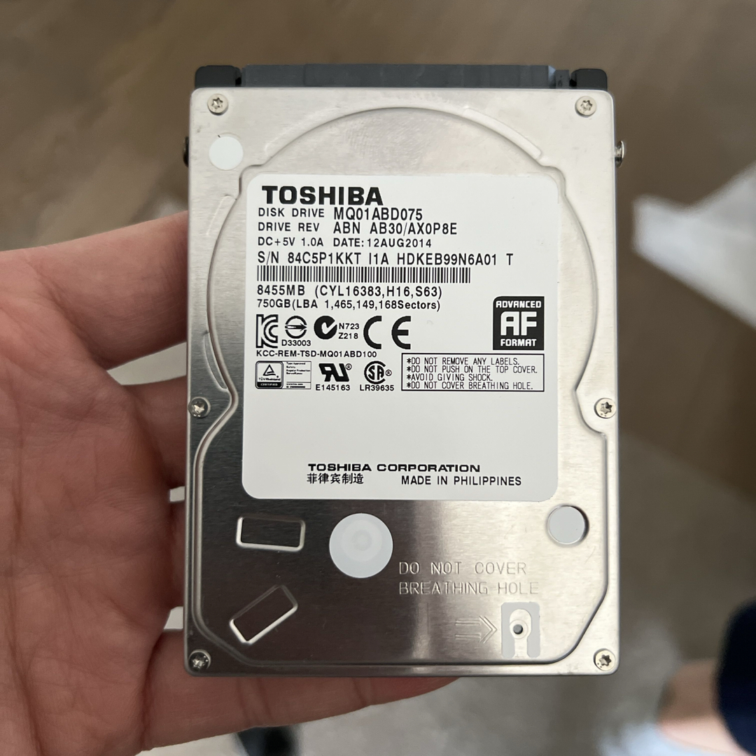 東芝 - Toshiba 750GB Hddの通販 by 山本's shop｜トウシバならラクマ