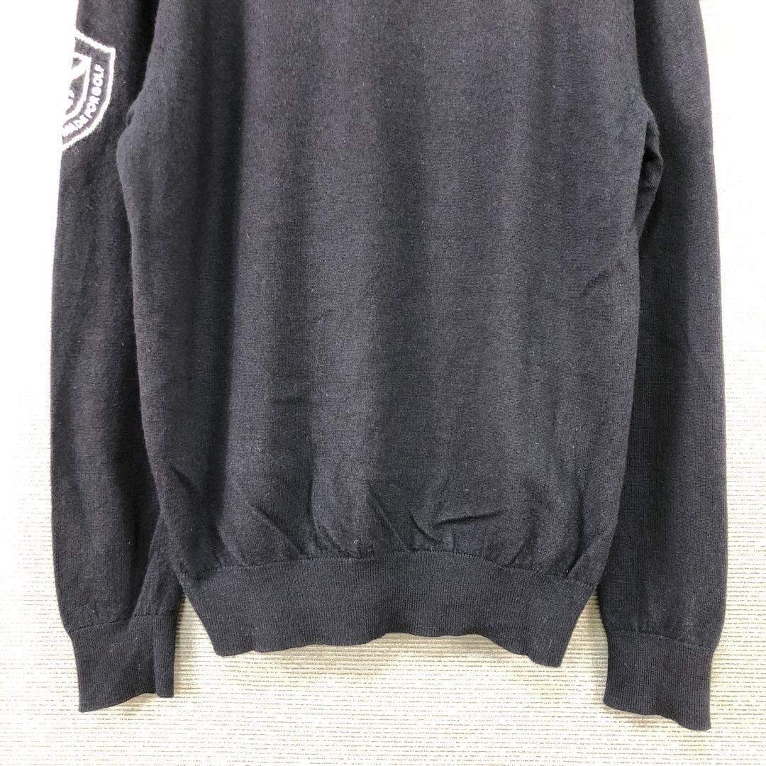 PEARLY GATES ロゴ 長袖ニット 4 ブラック