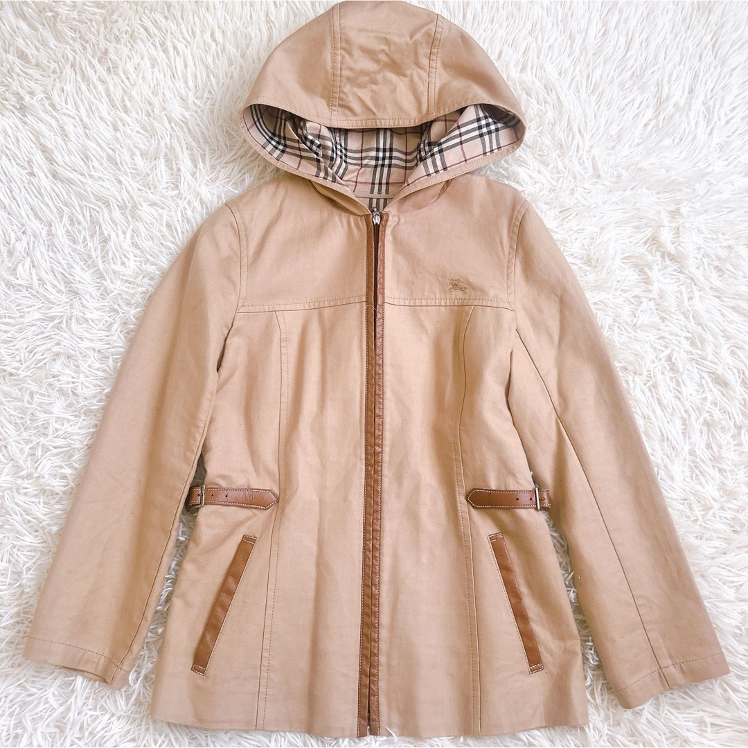 BURBERRY BLUE LABEL - BURBERRYブルーレーベル ジップ ブルゾン ノバ