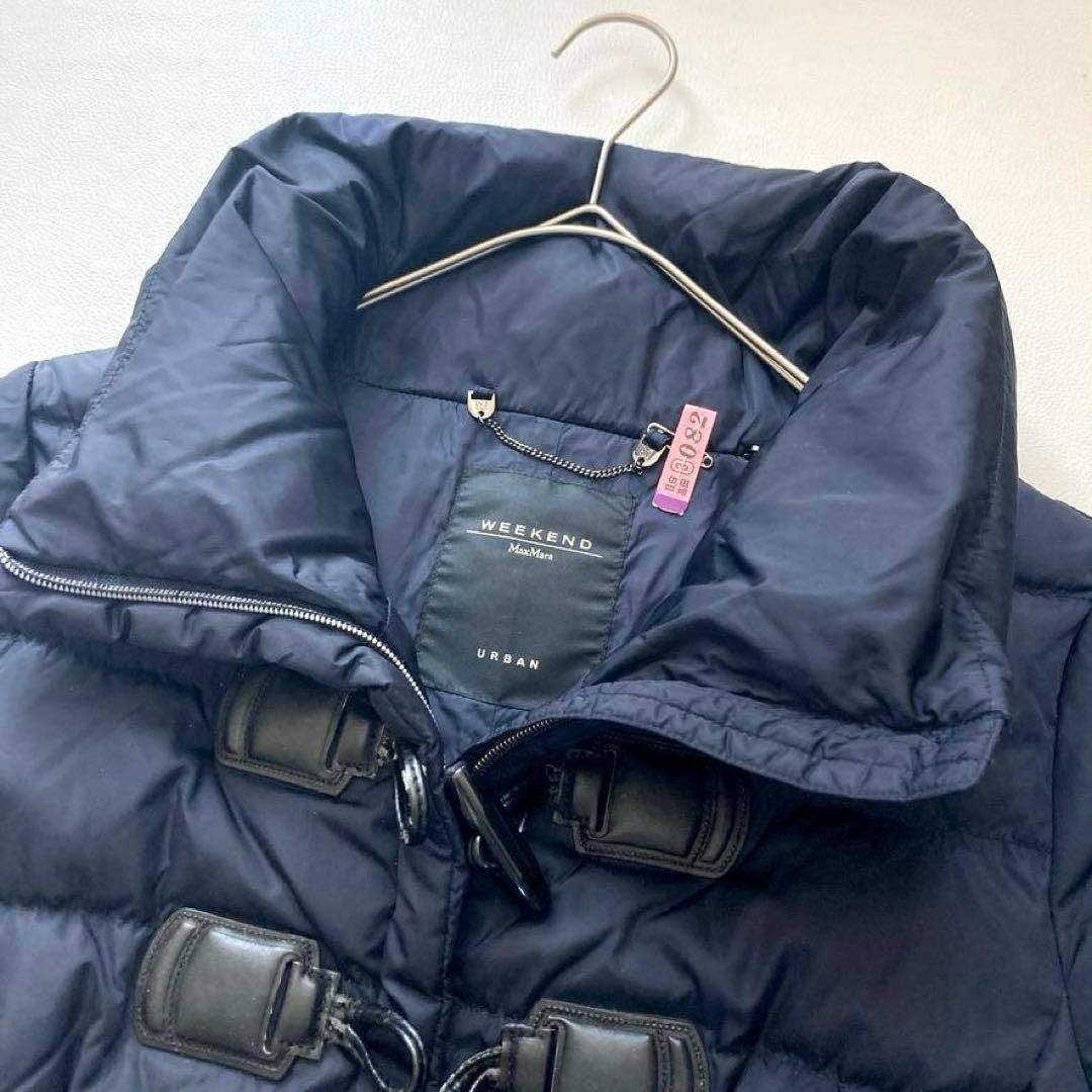 2WAY】MaxMara ダッフルダウンコート Aライン ベルト 紺 40