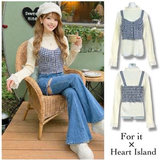 BLACK PEACE NOW - BLACK PEACE NOW 編み上げ レースアップ ビスチェ