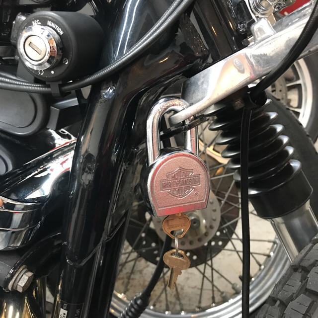 Harley Davidson - ハーレーダビッドソン純正 南京錠 ハンドルロックの