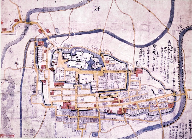 亀山城の写真：山陰丹府桑田亀山図（寛政五年）［とらのすけさん