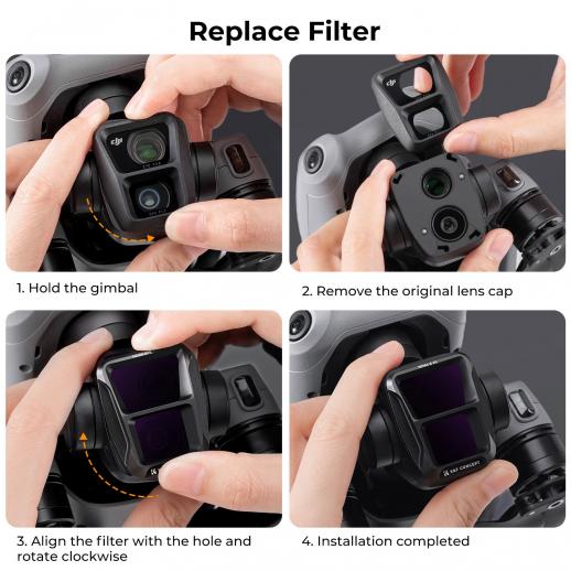 DJI Air 3 ND/PL 2 in 1 フィルターセット 4 個 | K&F CONCEPT - K&F