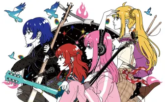 イラストレーター中村佑介が『ぼっち・ざ・ろっく！』結束バンドを描き