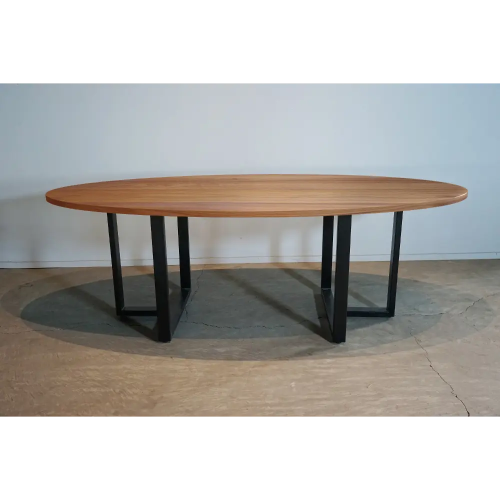 ダイニングテーブル 4人掛け トの字脚（楕円天板） - Kanaete(カナエテ