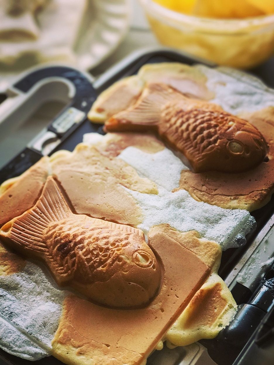 自家製♥手作りおやつ♥もち入りたいやき【*ホットサンドメーカー