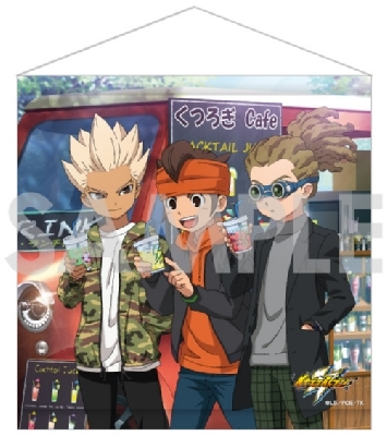 正方形タペストリー -HAPPY SUNDAY-[円堂守＆豪炎寺修也＆鬼道有人