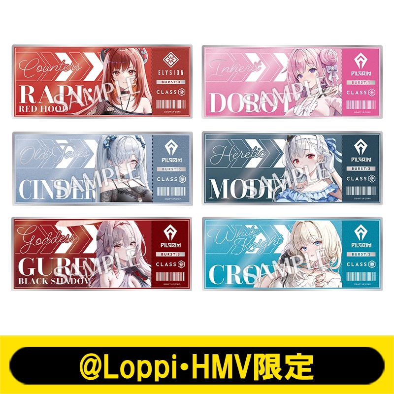 チケット風カード6枚セット【@Loppi・HMV限定】 : 勝利の女神：NIKKE