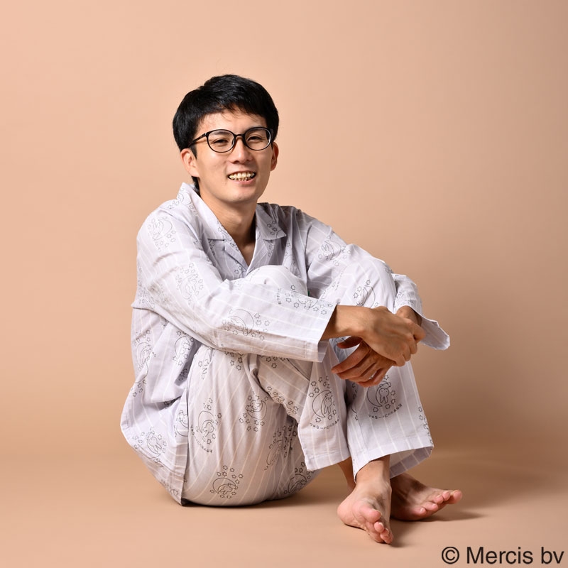 おやすミッフィーちゃんパジャマ（グレー×アイボリー）L / オードリー