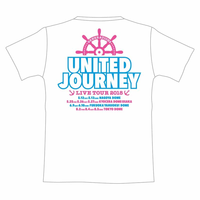 GENERATIONS 1st DOME TOUR Tシャツ WHITE S UNITED JOURNEY