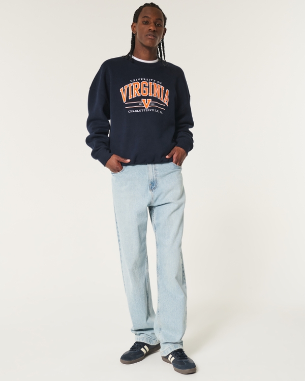 Men's Boxy University of Virginia Graphic Crew Sweatshirt | Men's