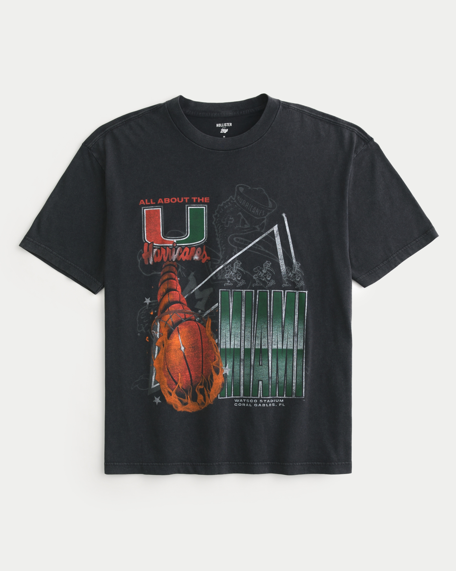Men's Boxy University of Miami Hurricanes Graphic Tee | Men's