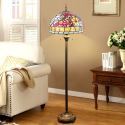 フロアスタンド ステンドグラスランプ フロアランプ 照明器具 書斎