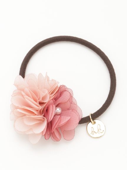 フォーマル対応]フラワーモチーフヘアゴム（ヘッドアクセサリー