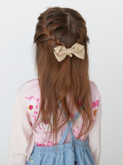 フォーマル対応]サテンリボンヘアゴム（ヘッドアクセサリー）｜hakka