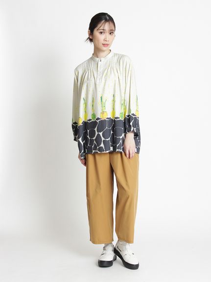 SUPER HAKKA×椎木彩子 「Turnip」/「Hyacinth」プリントブラウス