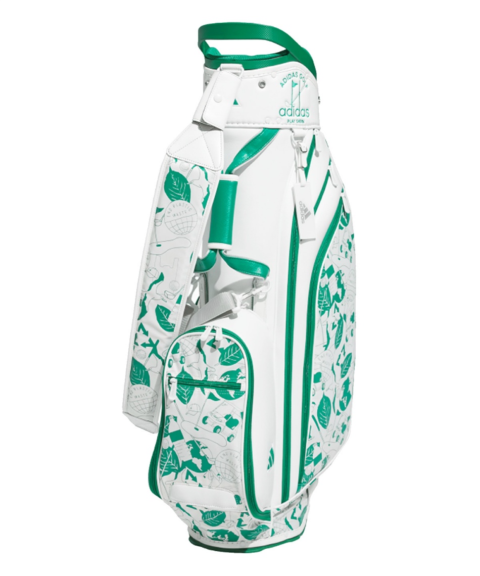 アディダス(adidas) スタンドキャディバッグ PLAY GREEN グラフィック