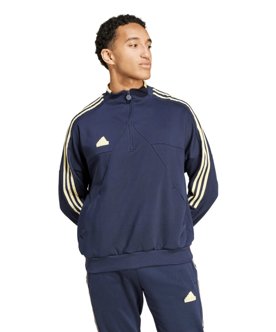 スウェットトレーナー TIRO 裏起毛ハーフジップスウェット IW5952