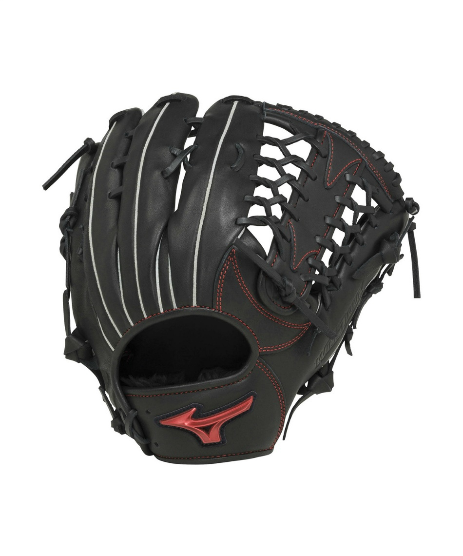 ミズノ 軟式用 ウィルドライブ レッド 外野手用 1AJGR27807 [左利き用