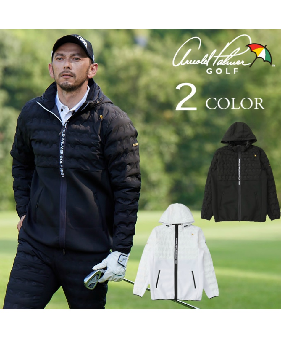 ゴルフウェア ブルゾン BK中綿シームレスキルトジャケット AP220206C06