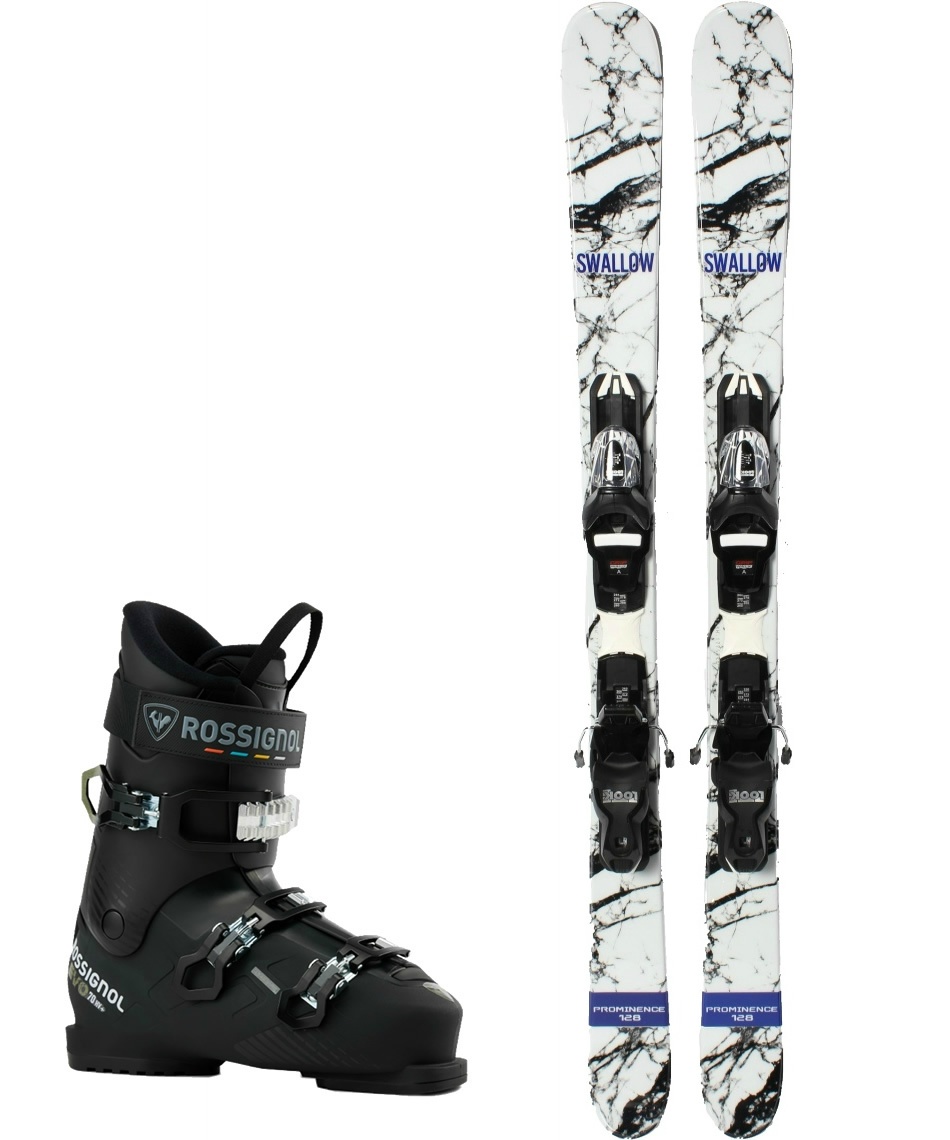 スワロー(Swallow) スキー板 ショートスキー 3点セット PROMINENCE128+