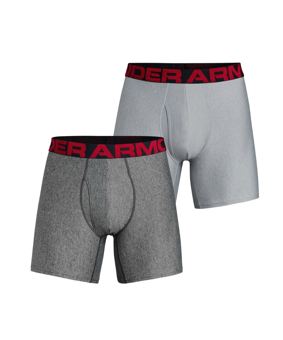 ボクサーパンツ UAテック 6インチ 2枚セット トレーニング 1358556-011