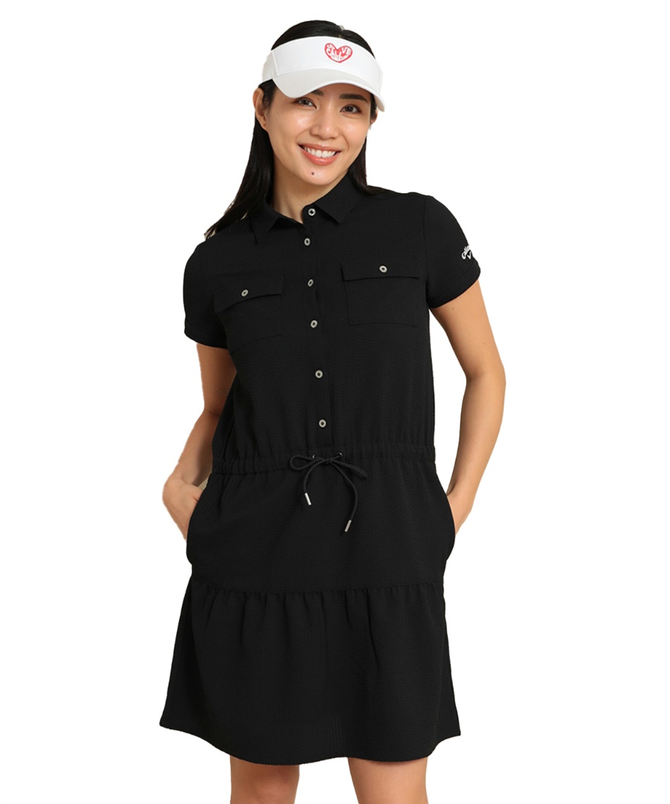ゴルフウェア ワンピースシアサッカー半袖シャツC24129201 | スポーツ