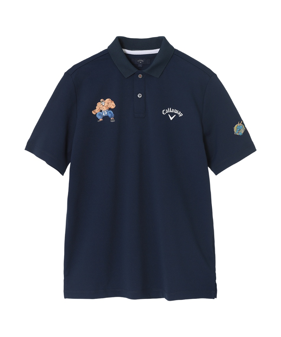 ゴルフウェア ポロシャツ 半袖ドラゴンボール キャラクタープリント