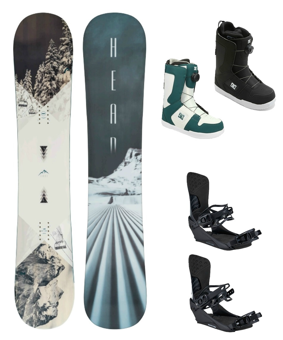 スノーボード 3点セット TRUE 2.0 GREY+TRANS+PHASE BOA ボード板＋