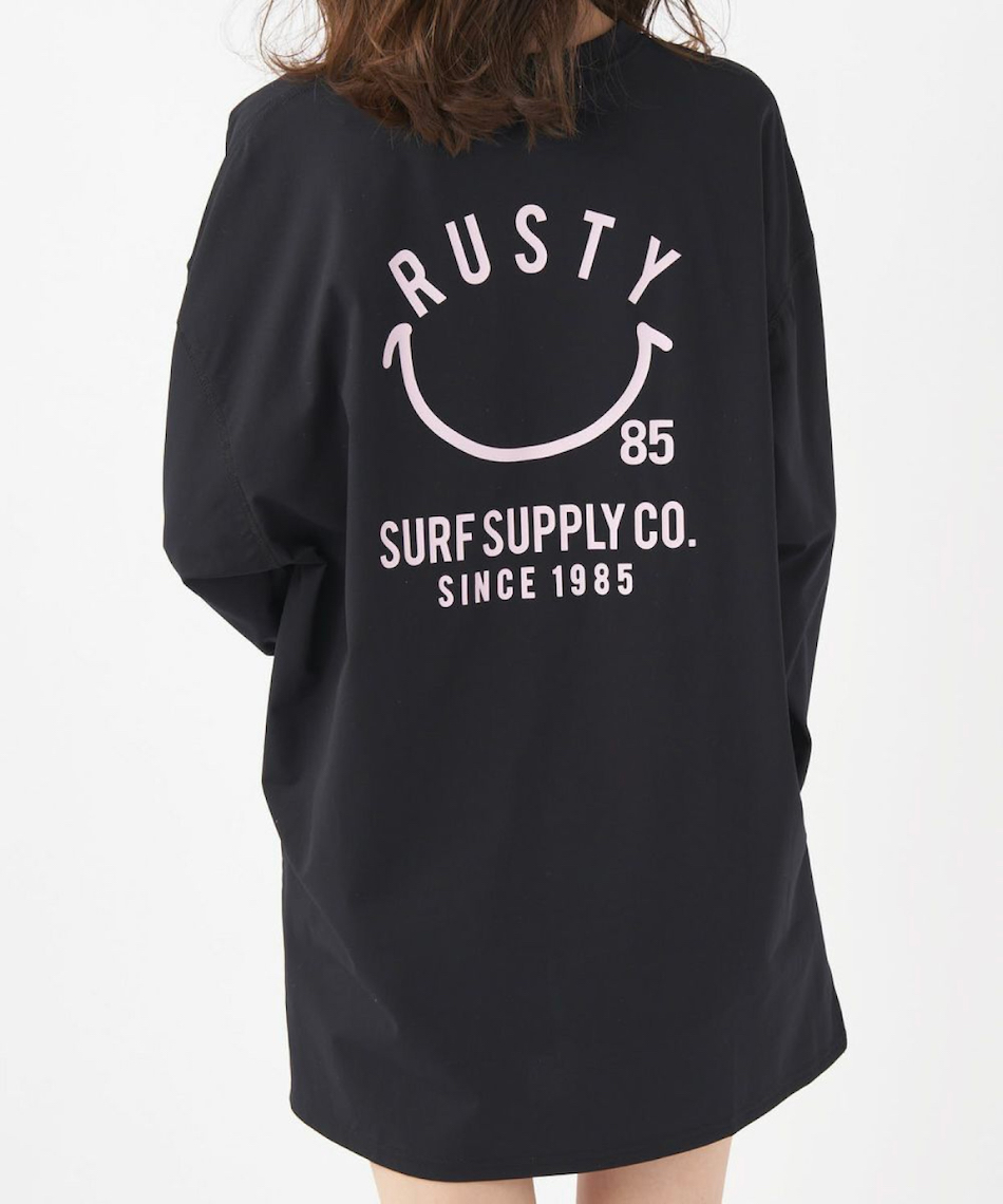 ラスティ RUSTY ラッシュガード 長袖 レディース PEARTEX長袖Tシャツ