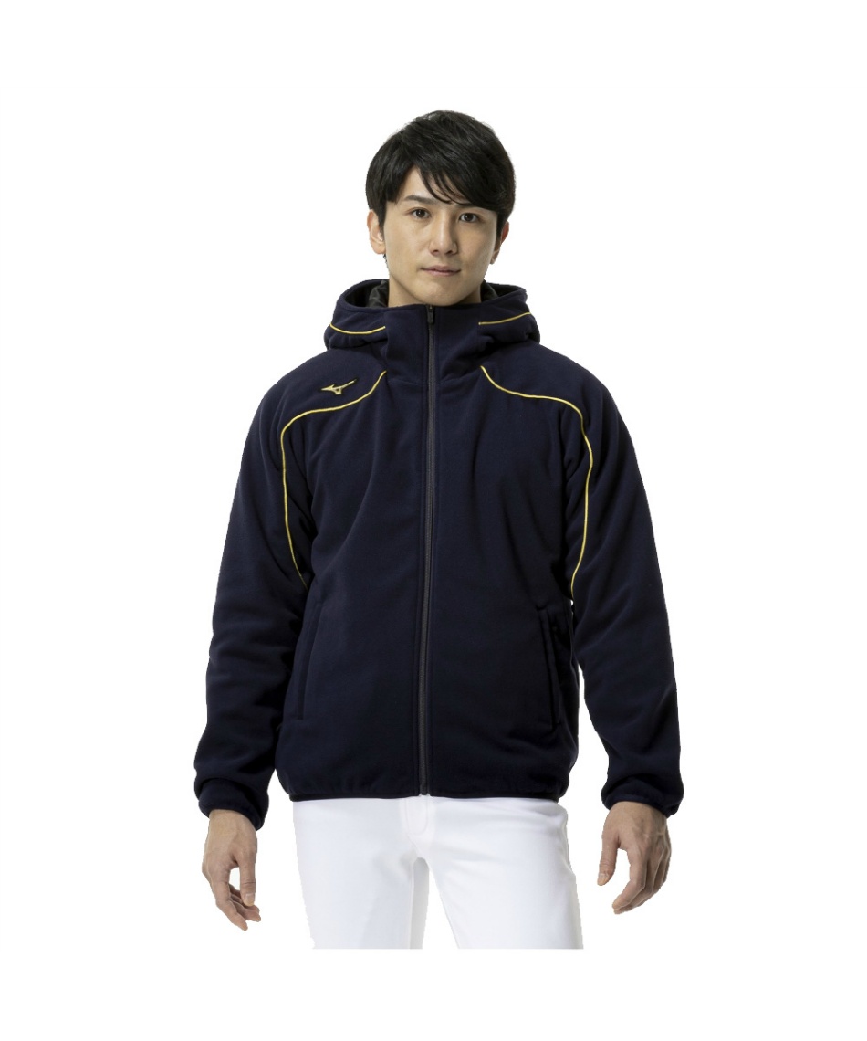 ミズノ(MIZUNO) 野球 フリース パーカー フリースフーディ 厚手