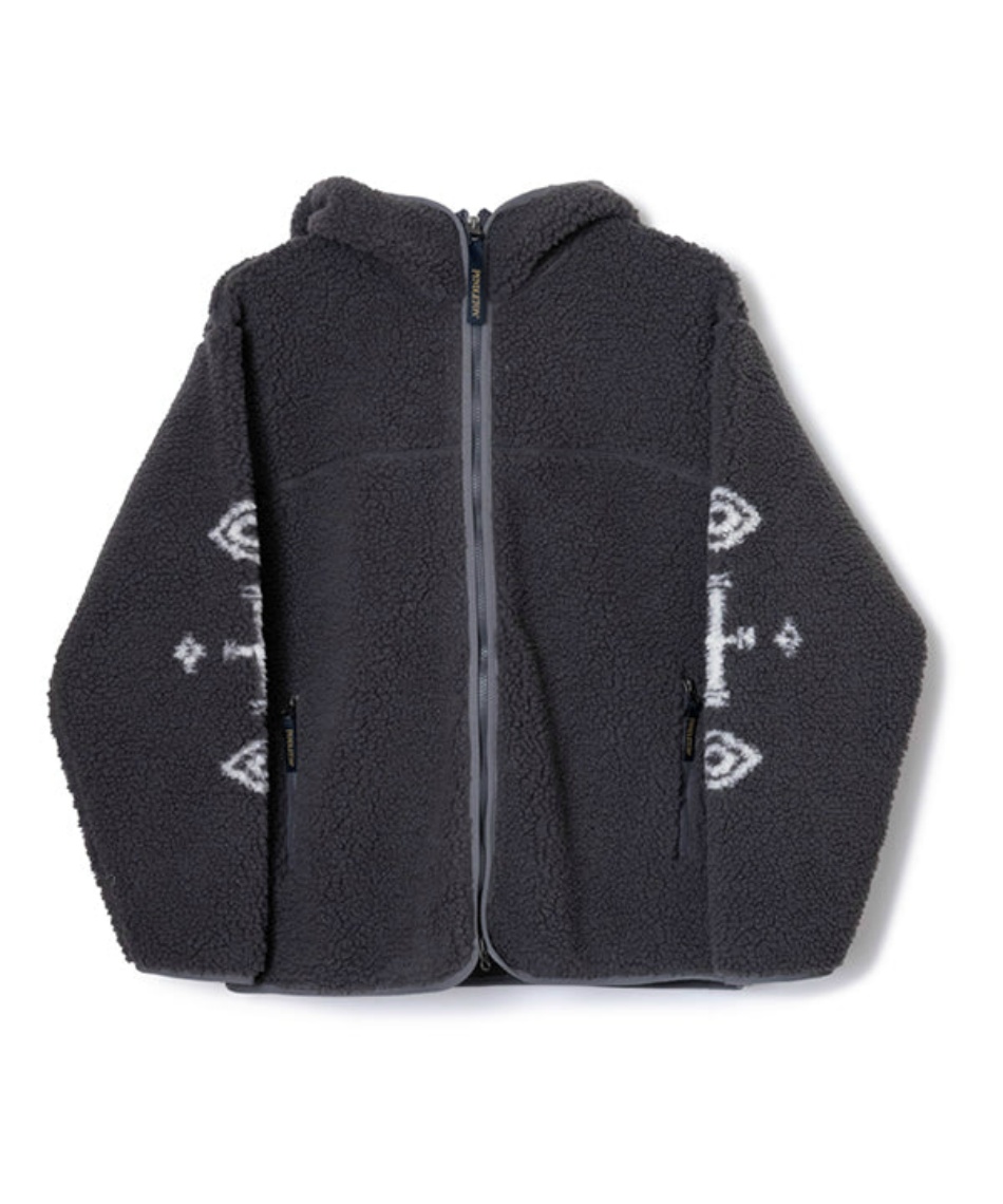 フリース ボアジャガードジップフーディ 5475-1025 | スポーツ用品なら