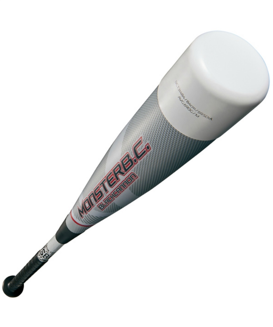 野球 一般軟式バット軟式FRP製バット モンスターブラックキャノン 軽量