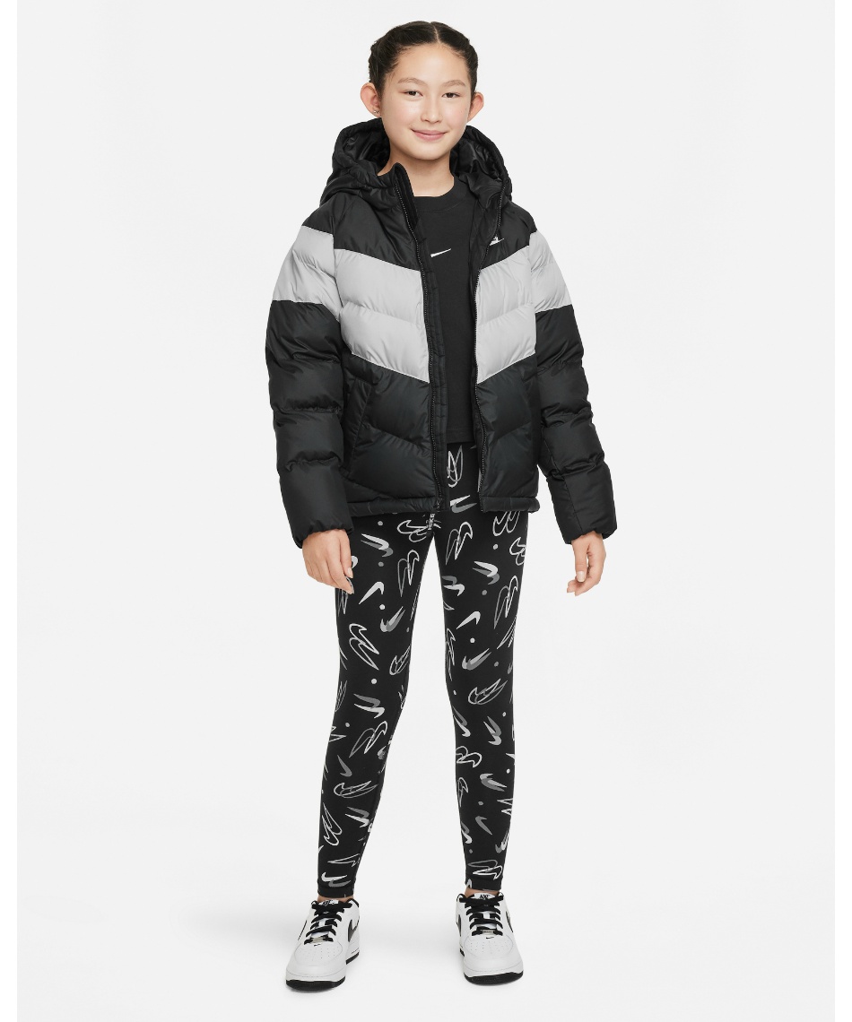 中綿ジャケット スポーツウェア シンセティックフィル フーデッド