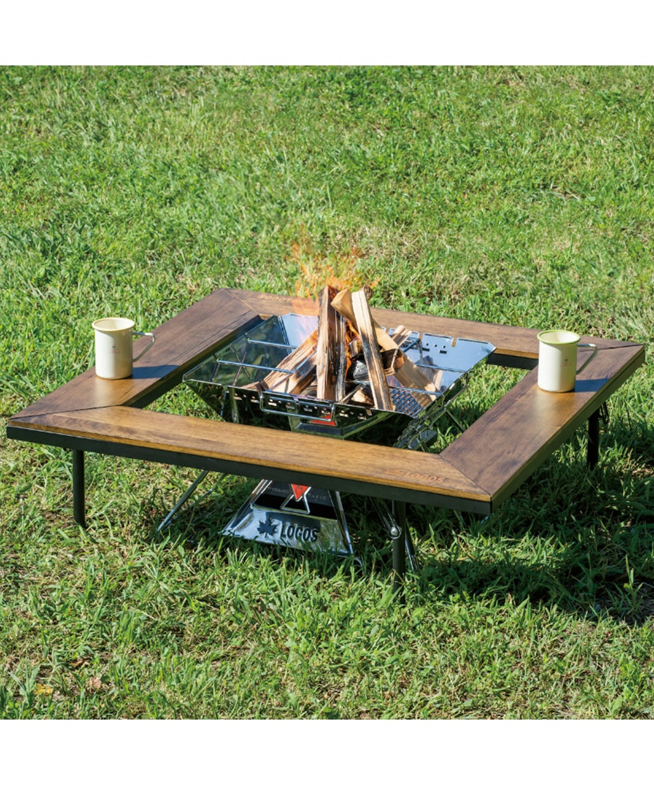 ロゴス(LOGOS) 焚き火テーブル アイアンウッド囲炉裏テーブル 81064133