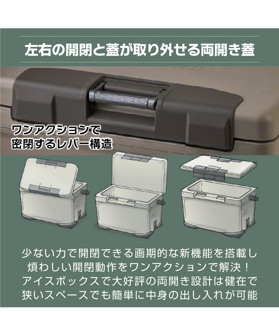 クーラーボックスヴァシランド EL VACILAND EL 40L モカNX-240W モカ03